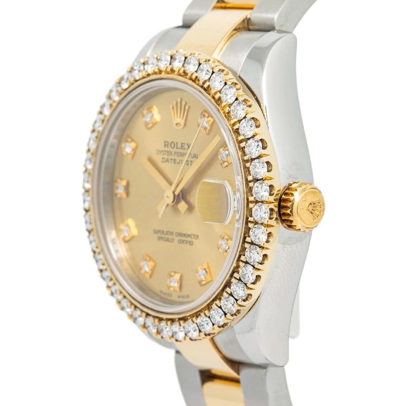 Rolex Datejust 178273 2015 Paper Oyster TwoTone Champagne Diamond Dial Auto 31mm - 3