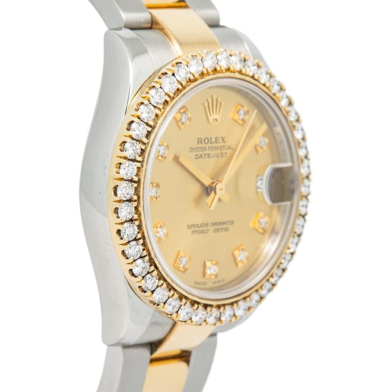 Rolex Datejust 178273 2015 Paper Oyster TwoTone Champagne Diamond Dial Auto 31mm - 4