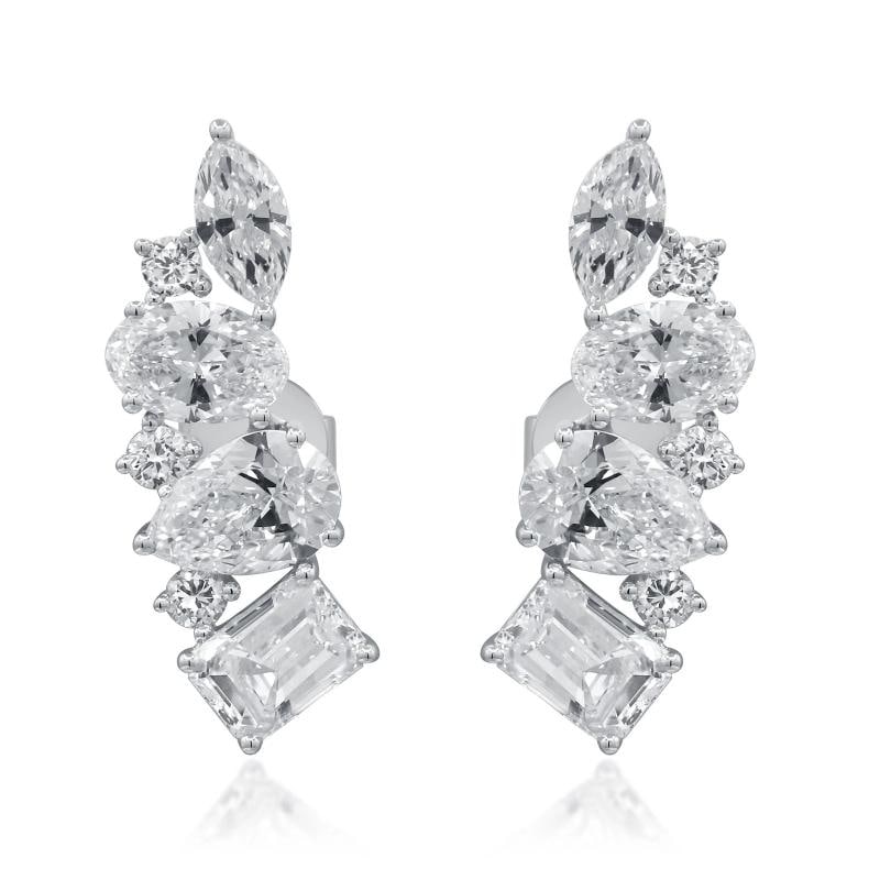 3.45 ctw White Gold Lab-Grown Diamond Earrings (1 of 3)