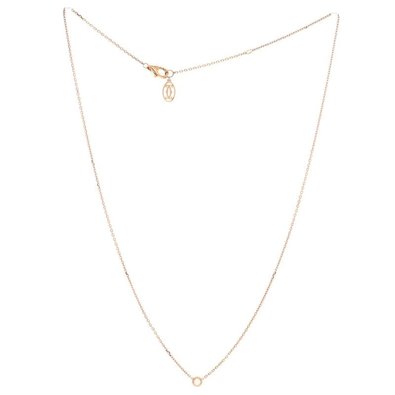 Cartier Cartier D'Amour Pendant Necklace 18K Rose Gold with Diamond XS - 3
