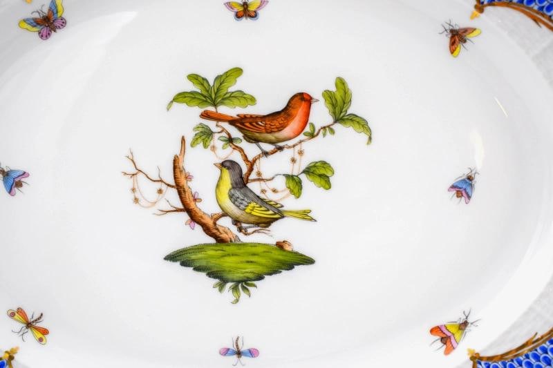 Herend Blue Scale Fish Net Platter Hand Painted - Hungary - 2
