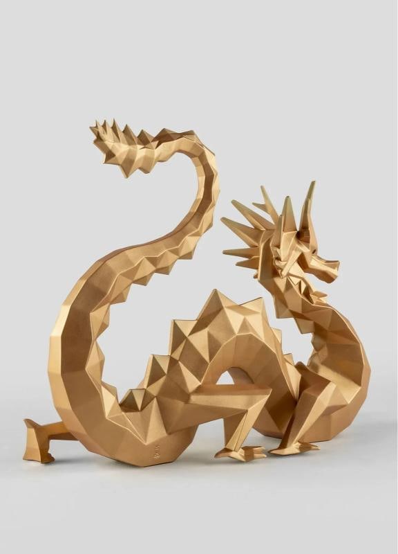 LladrÃƒÂ² Dragon Sculpture Gold Limited Ref. 01009797 - Official - 3