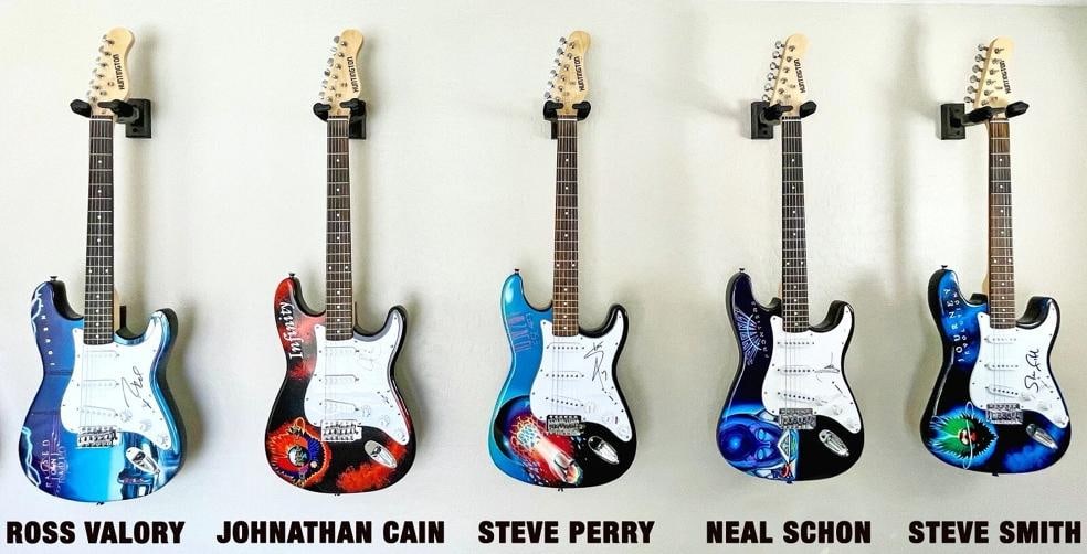 JOURNEY Signed Guitar Lot Of 5 HOLY GRAIL COLLECTION PSA JSA COA PERRY SCHON +3: Industry: Music,Signed: Yes,Autograph Authentication: James Spence (JSA),Object Type: Guitar & Guitar Pick,Original/Reproduction: Original,Country of Origin: United States You are looking at a one-of-