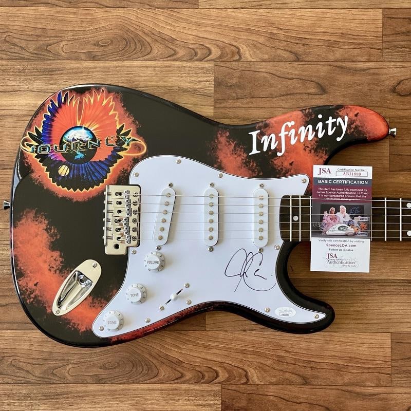 JOURNEY Signed Guitar Lot Of 5 HOLY GRAIL COLLECTION PSA JSA COA PERRY SCHON +3 - 4