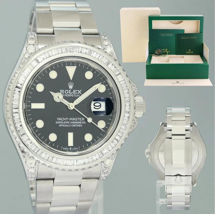 DIAMOND MINT 2010 Rolex Yacht-Master 116622 Steel 40mm Black Dial Watch Box: Condition: Pre-owned - Excellent,Brand: Rolex,Department: Unisex Adults,Type: Wristwatch,Model: Yacht-Master,Reference Number: 116622,With Original Box/Packaging: Yes,With Papers: No,Customized: