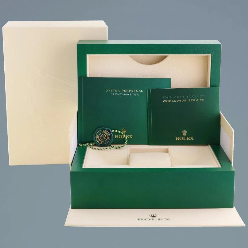 DIAMOND MINT 2010 Rolex Yacht-Master 116622 Steel 40mm Black Dial Watch Box - 7