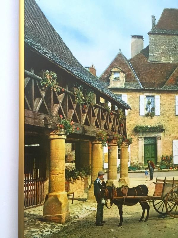 VTG MID CENTURY PERIGORD FRANCE LITHOGRAPH PRINT FRAMED COLLECTOR TRAVEL POSTER - 5