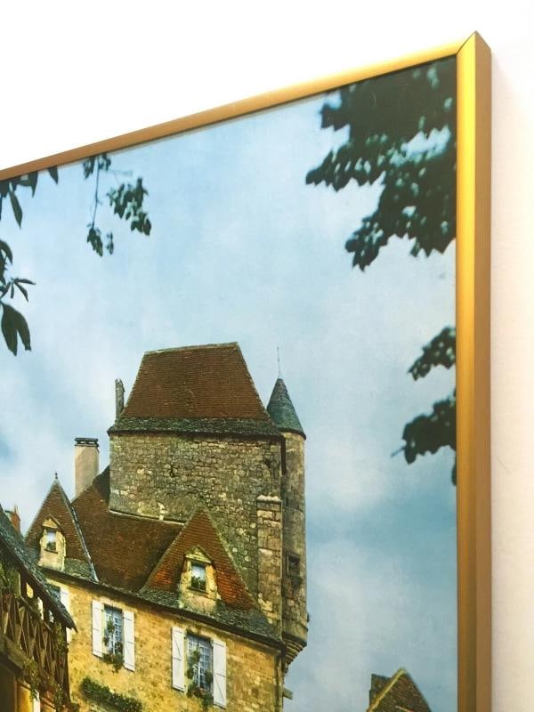 VTG MID CENTURY PERIGORD FRANCE LITHOGRAPH PRINT FRAMED COLLECTOR TRAVEL POSTER - 9