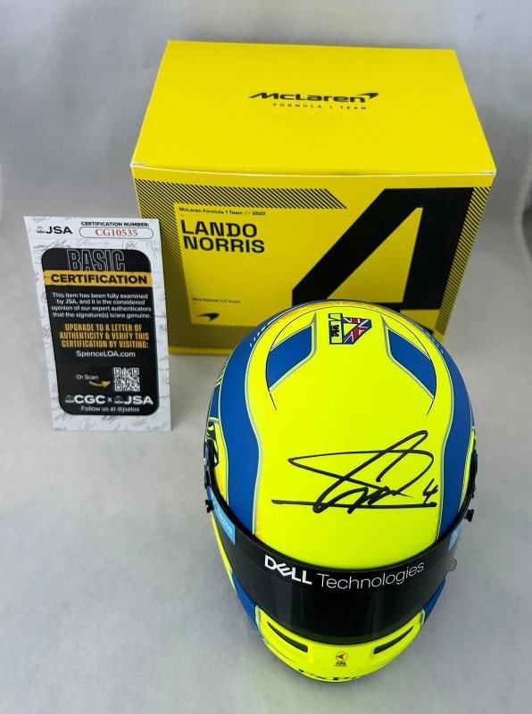 Lando Norris Signed Helmet 1:2 McLaren 2023 Season F1 JSA COA: Condition: New: A brand-new, unused, unopened, undamaged item (including handmade items). ,Country of Origin: United States,Modified Item: No,Original/Reproduction: Original