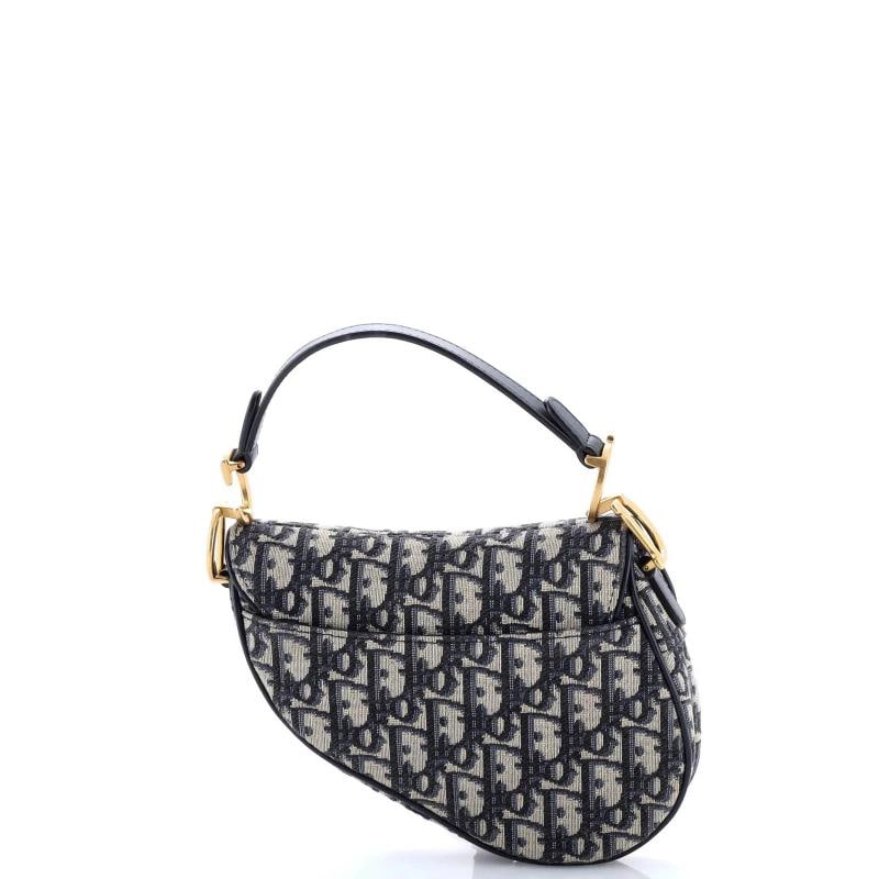 Christian Dior Saddle Handbag Oblique Canvas Mini - 3