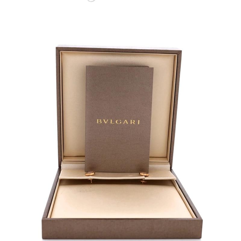 Bvlgari Bvlgari Bvlgari Stud Earrings 18K Rose Gold and Diamonds - 2