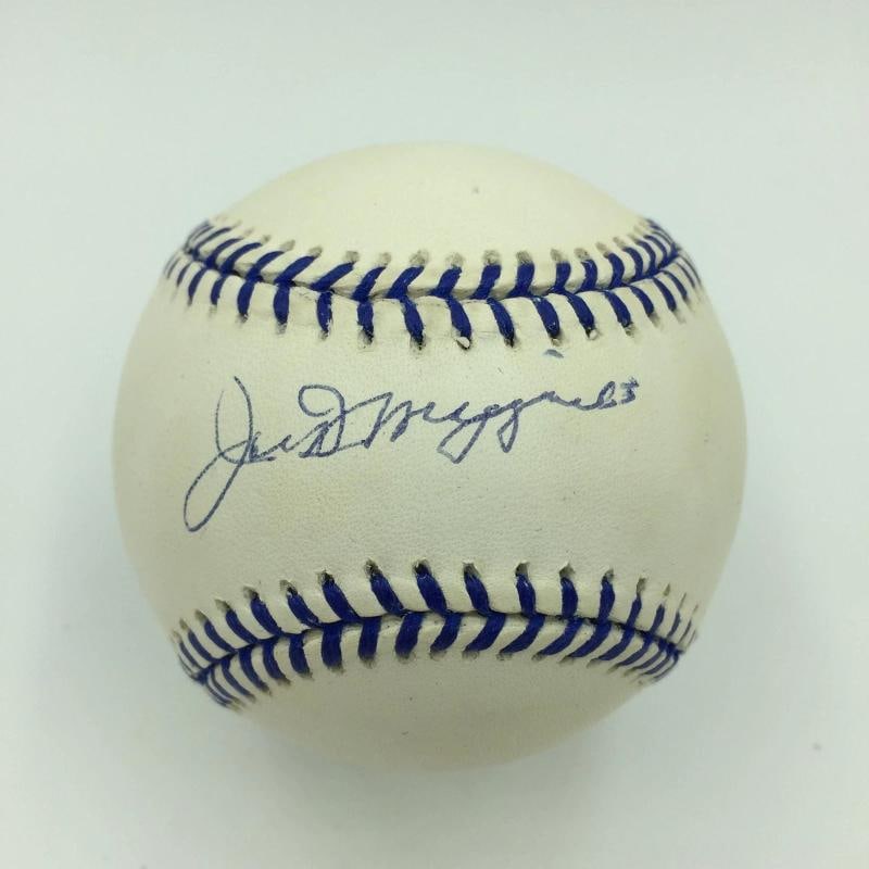 RARE Joe Dimaggio "Death Bed" Signed 1998 Joe Dimaggio Day Baseball Beckett JSA. (1 of 7)