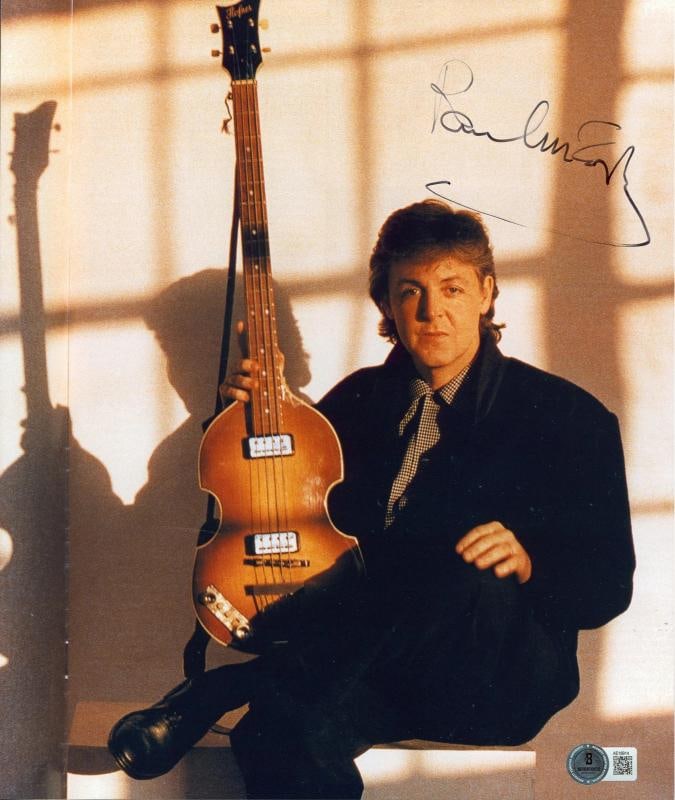 Paul McCartney The Beatles Authentic Signed 10x12 Photo BAS #AE16914: Original/Reproduction: Original,Industry: Music,PRODUCT_COA: Beckett,PRODUCT_SIGNED_BY_NAME: Paul McCartney,PRODUCT_SIGNED_BY_BRAND: The Beatles,Country of Origin: United States