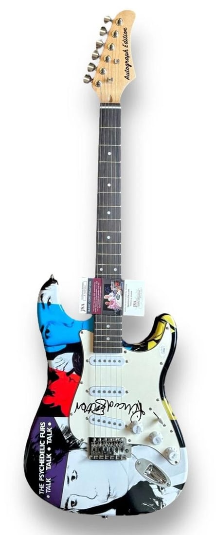 Richard Butler Signed Guitar Custom 1/1 JSA COA The Psychedelic Furs Talk - 3