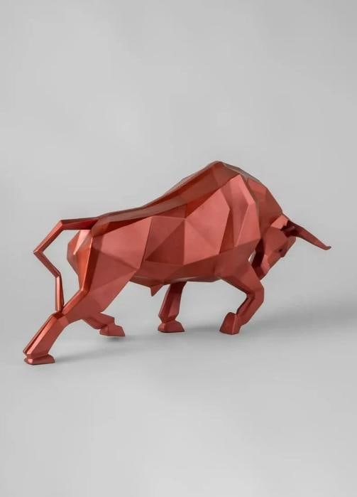 LladrÃƒÂ² Bull Sculpture Metallic Red Limited Ref. 01009729 - Official - 3