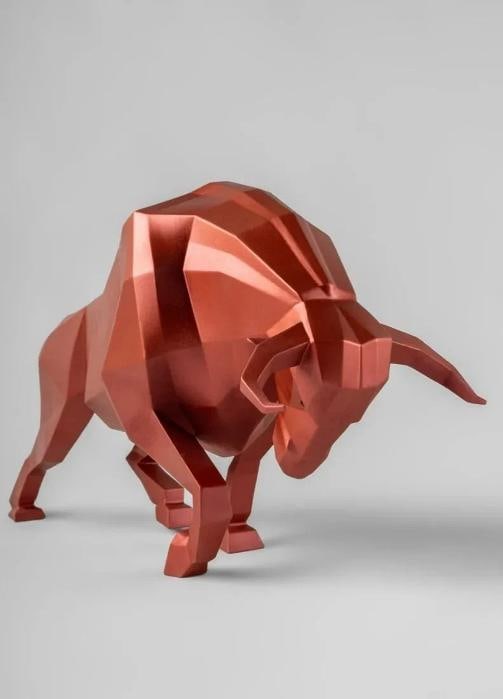 LladrÃƒÂ² Bull Sculpture Metallic Red Limited Ref. 01009729 - Official - 4