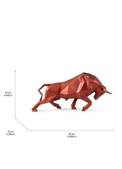 LladrÃƒÂ² Bull Sculpture Metallic Red Limited Ref. 01009729 - Official - 7