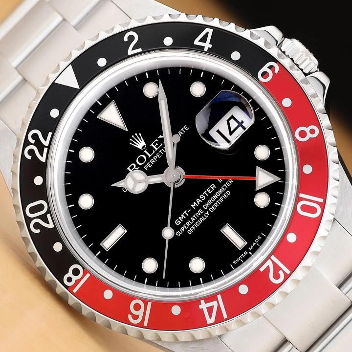 2006 PAPER ROLEX GMT MASTER II COKE 16710T BLACK 40MM DATE OYSTER STEEL WATCH (1 of 14)