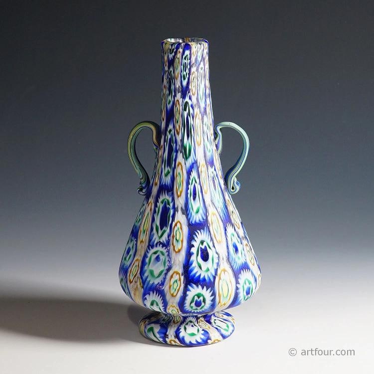 Vetreria Fratelli Toso Millefiori Murrine Vase, Murano Early 20th Century (1 of 6)