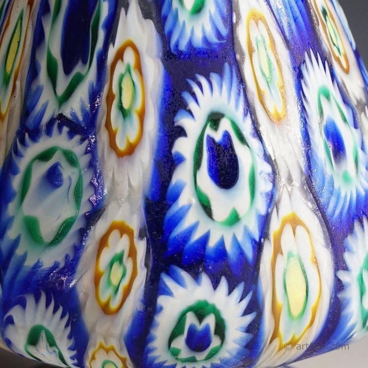 Vetreria Fratelli Toso Millefiori Murrine Vase, Murano Early 20th Century - 5