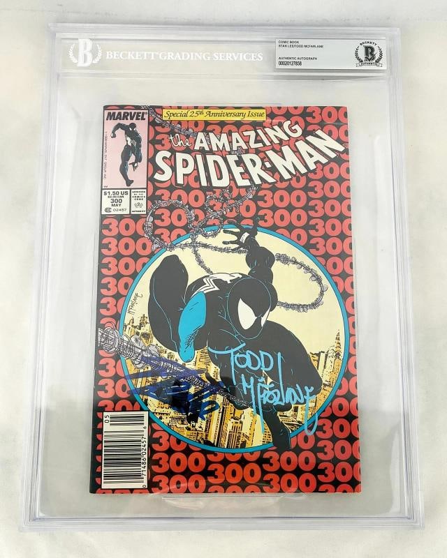 Todd McFarlane and Stan Lee Signed Comic Book Amazing Spider-Man #300 Beckett...: Condition: New: A brand-new, unused, unopened, undamaged item (including handmade items). ,Modified Item: No,Country of Origin: United States,Original/Reproduction: Original