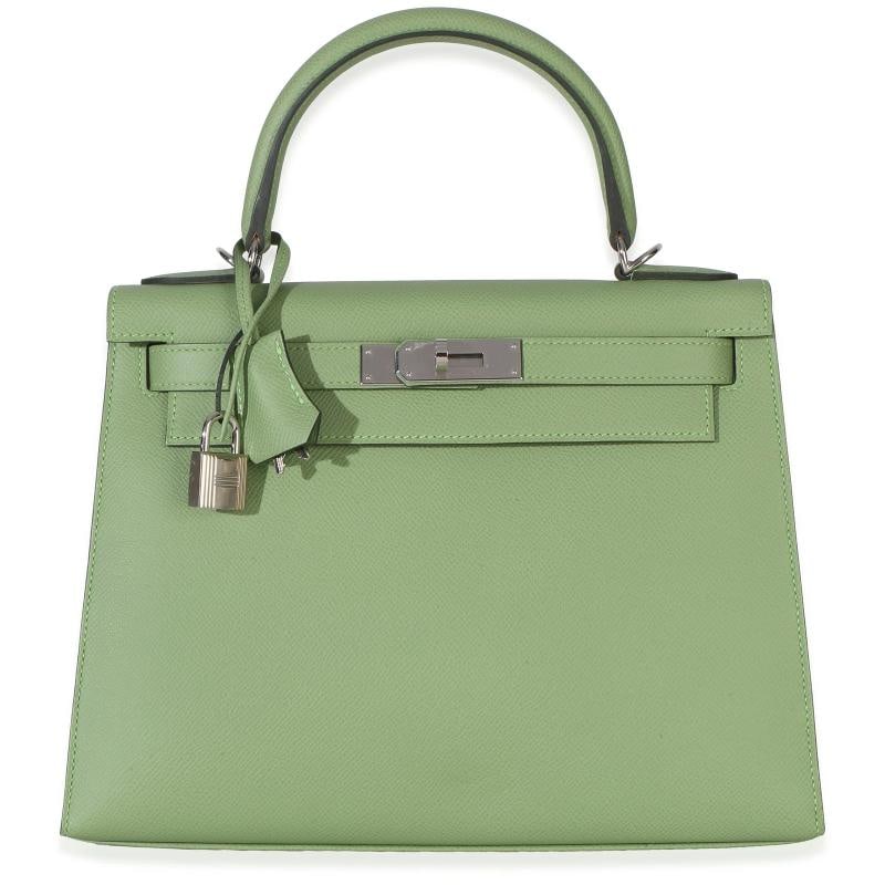 HermÃƒÂ¨s Vert Criquet Epsom Sellier Kelly 28 PHW - 4