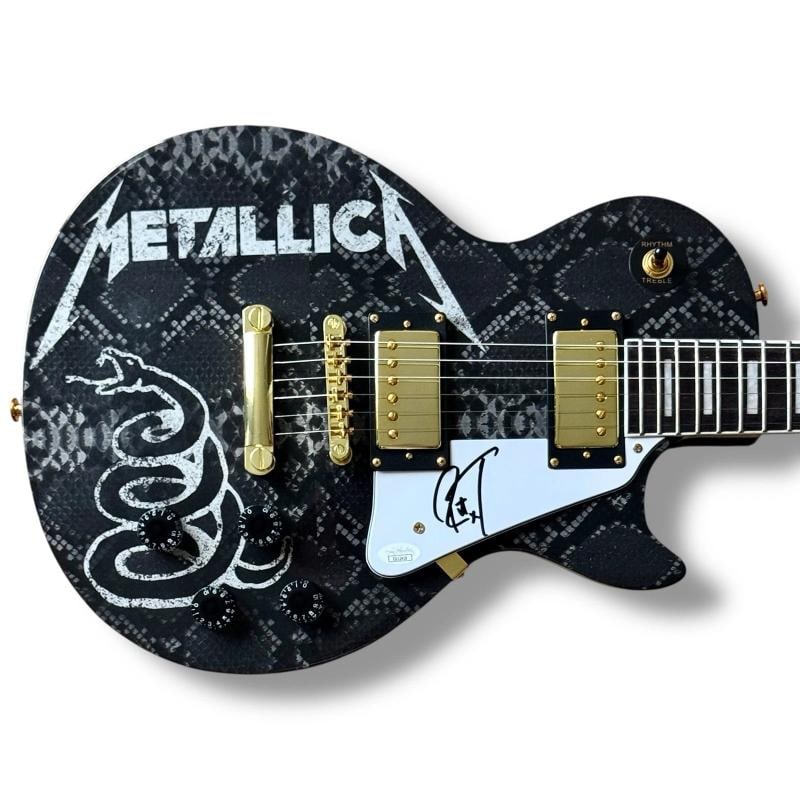 Metallica Signed Guitar SET OF 4 JSA James Hetfield Kirk Hammett Ulrich Trujillo - 6