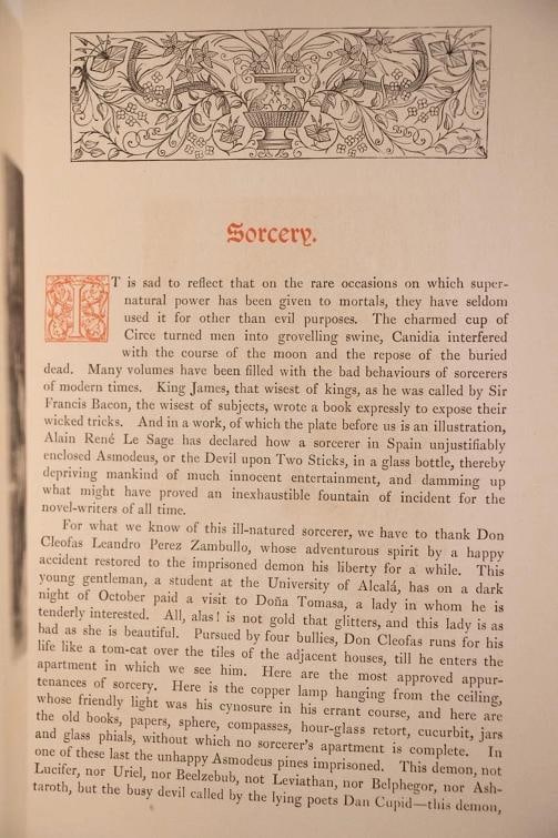 James Mew / 1884 1stED Types From Spanish Story Fine Leather Binding 1st Edition - 11