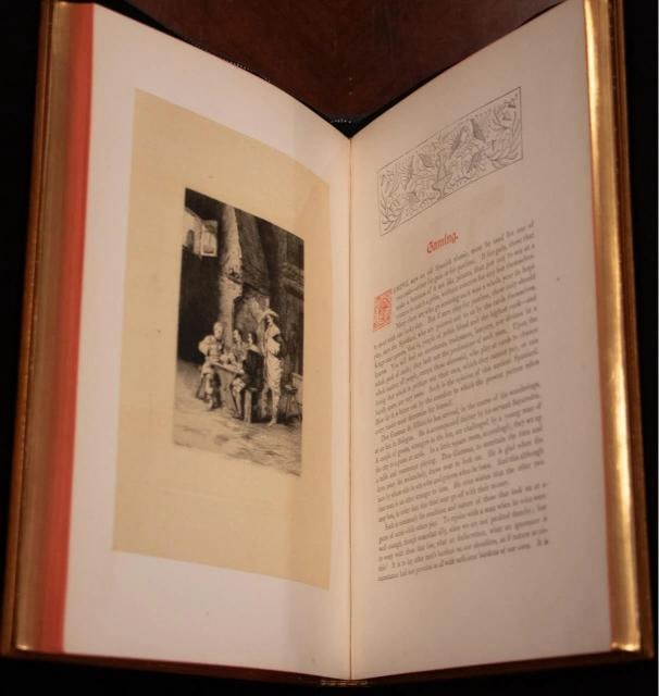 James Mew / 1884 1stED Types From Spanish Story Fine Leather Binding 1st Edition - 14