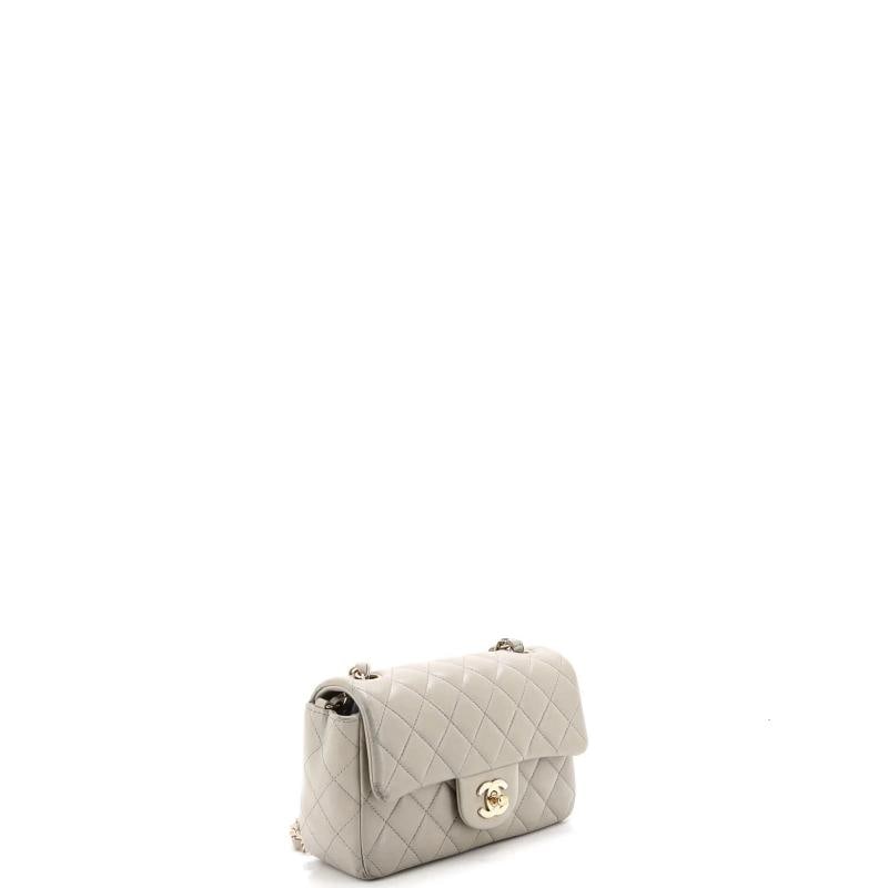 Chanel Classic Single Flap Bag Quilted Lambskin Mini - 2