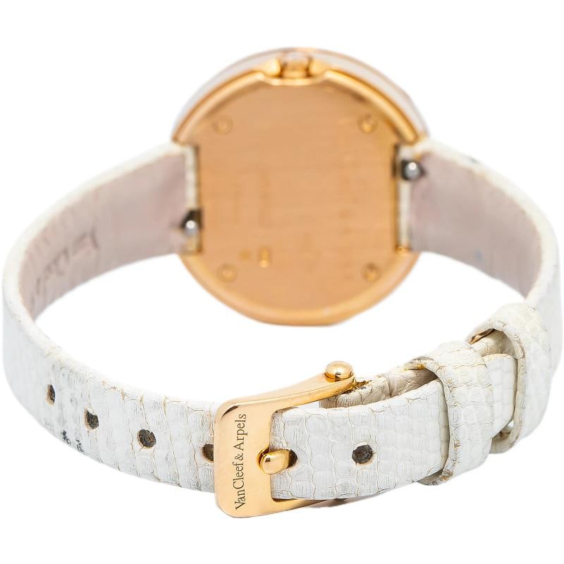 Van Cleef & Arpels Charms 2575164 Quartz Diamond RG White Dial Women's 25mm - 5