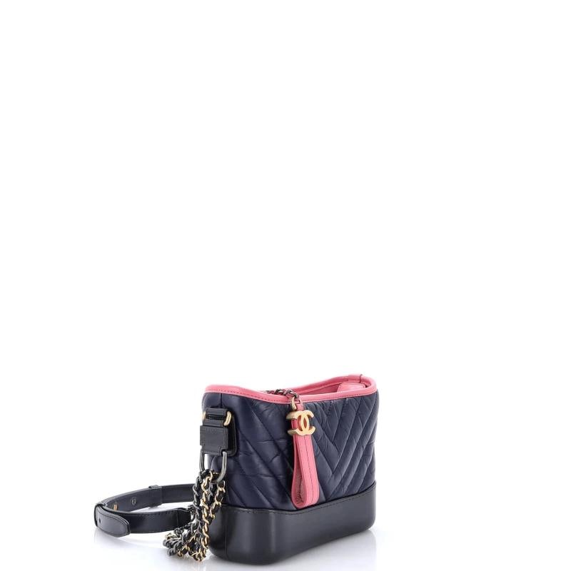 Chanel Gabrielle Hobo Chevron Aged Calfskin Small - 2