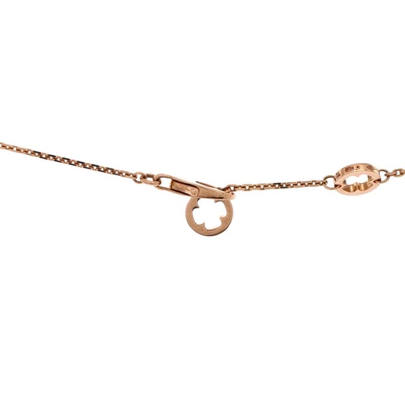 Bvlgari Fiorever Drop Pendant Necklace 18K Rose Gold and Diamonds - 4