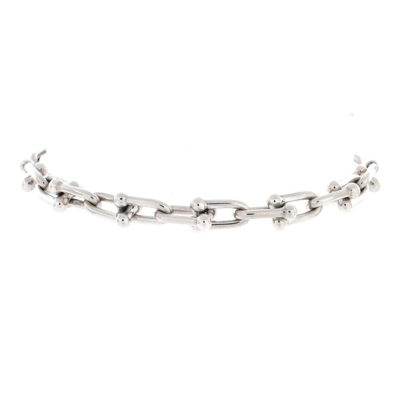 Tiffany & Co. HardWear Link Bracelet Sterling Silver Small: Measurements: Circumference 6", Width 6" . Condition: Pre-owned - Good,Brand: Tiffany & Co.,Main Stone: Unknown,Metal: Unknown,Metal Purity: Unknown,Style: Bracelet,Type: Bracelet,Color: