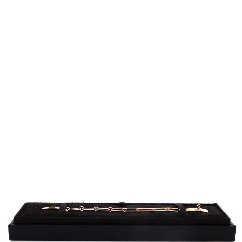 Hermes Kelly Chaine Bracelet 18K Rose Gold and Pave Diamonds Small - 2