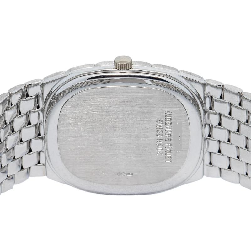 Audemars Piguet Cobra 18k WG Black Factory Diamond Dial Manual Men's Watch 29mm - 6