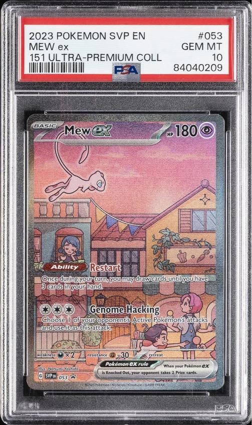 2023 POKEMON SVP EN-SV BLACK STAR PROMO #053 MEW EX PSA 10: Condition: Graded - PSA 10: Professionally graded,Graded: Yes,Set: 2023 POKEMON SVP EN-SV BLACK STAR PROMO,Game: PokÃƒÂ©mon TCG,Character: MEW EX,Card Name: MEW EX,Grade: