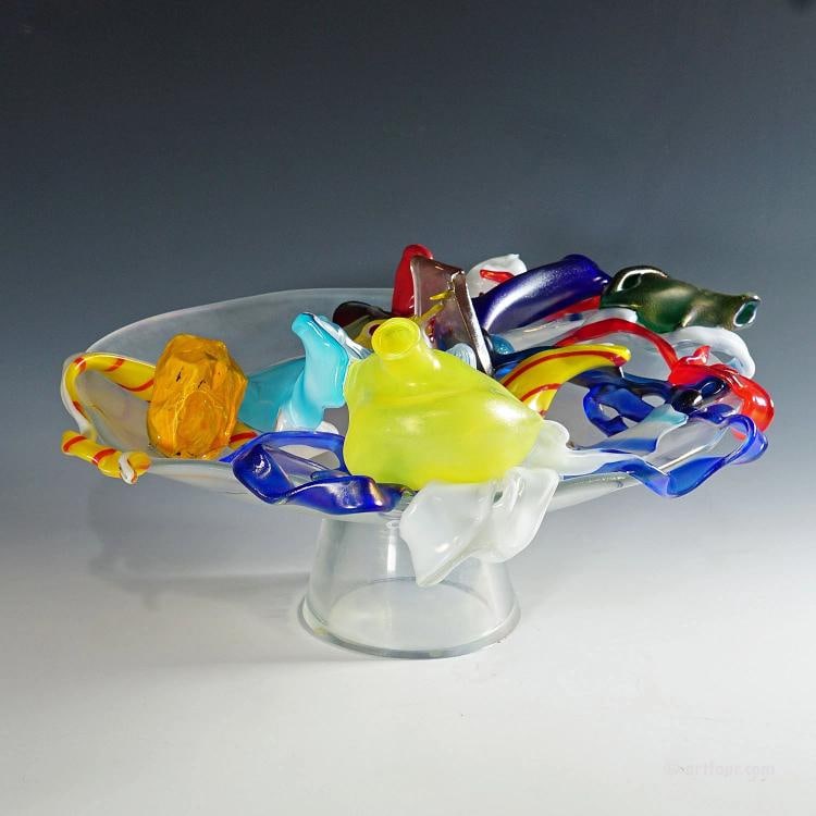 Sogni Infranti Bowl by Mario Bellini for Venini Murano 1992 - 3