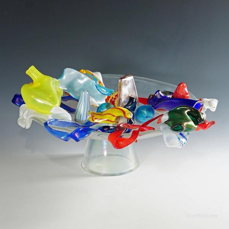 Sogni Infranti Bowl by Mario Bellini for Venini Murano 1992 - 4