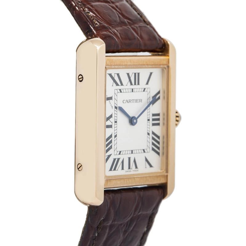 Cartier Tank Solo 3168 W5200024 2015 Paper 18k Rose Gold Silver Dial Quartz 24mm - 4