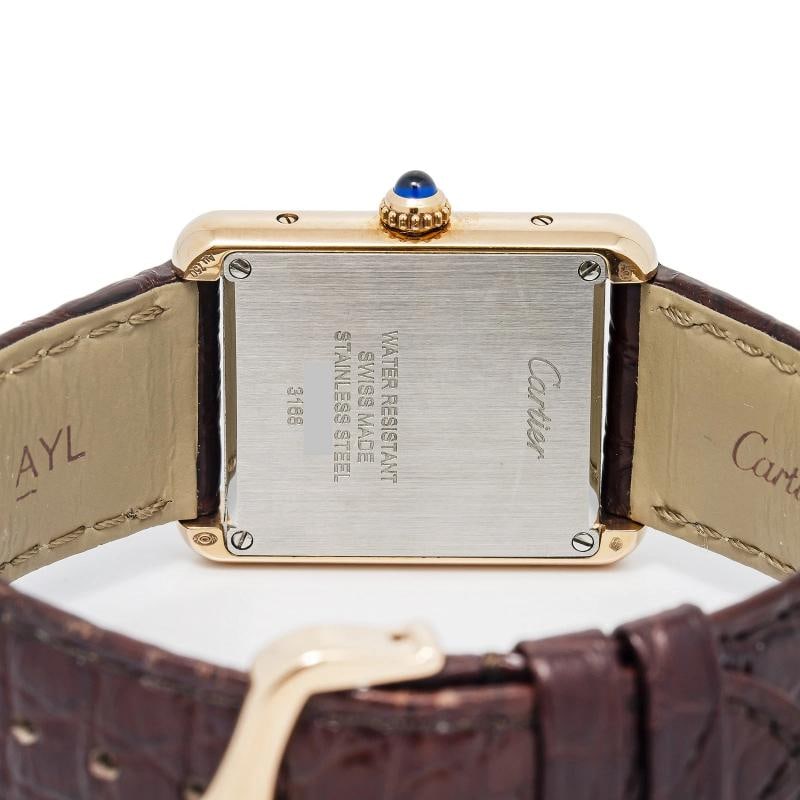 Cartier Tank Solo 3168 W5200024 2015 Paper 18k Rose Gold Silver Dial Quartz 24mm - 6