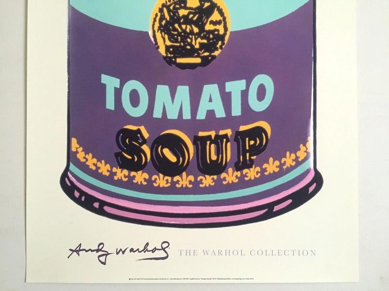 ANDY WARHOL FOUNDATION LITHOGRAPH PRINT POP ART POSTER "CAMPBELLS SOUP CAN" 1965 - 4