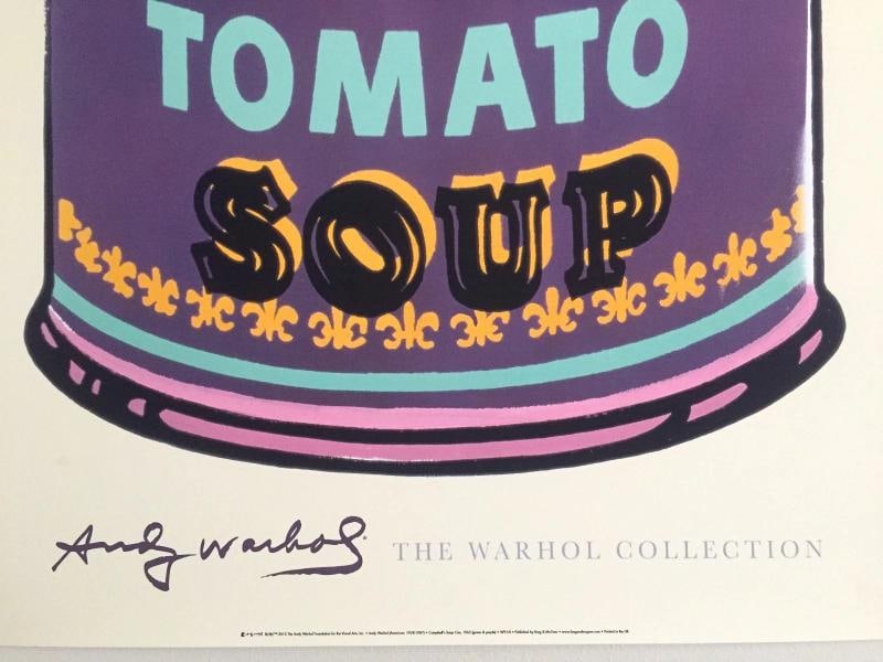ANDY WARHOL FOUNDATION LITHOGRAPH PRINT POP ART POSTER "CAMPBELLS SOUP CAN" 1965 - 8