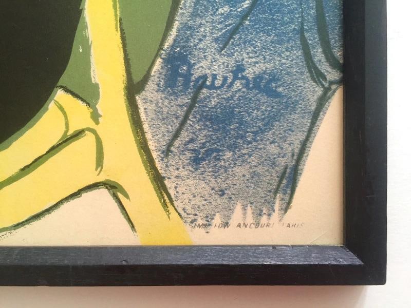 TOULOUSE LAUTREC RARE EARLY 20TH C FRAMED FRENCH LITHOGRAPH PRINT DIVAN JAPONAIS - 12