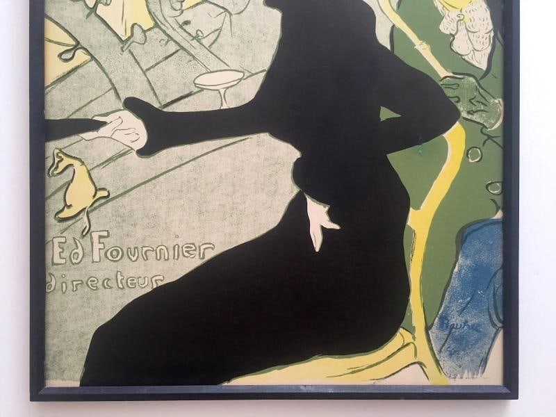 TOULOUSE LAUTREC RARE EARLY 20TH C FRAMED FRENCH LITHOGRAPH PRINT DIVAN JAPONAIS - 3