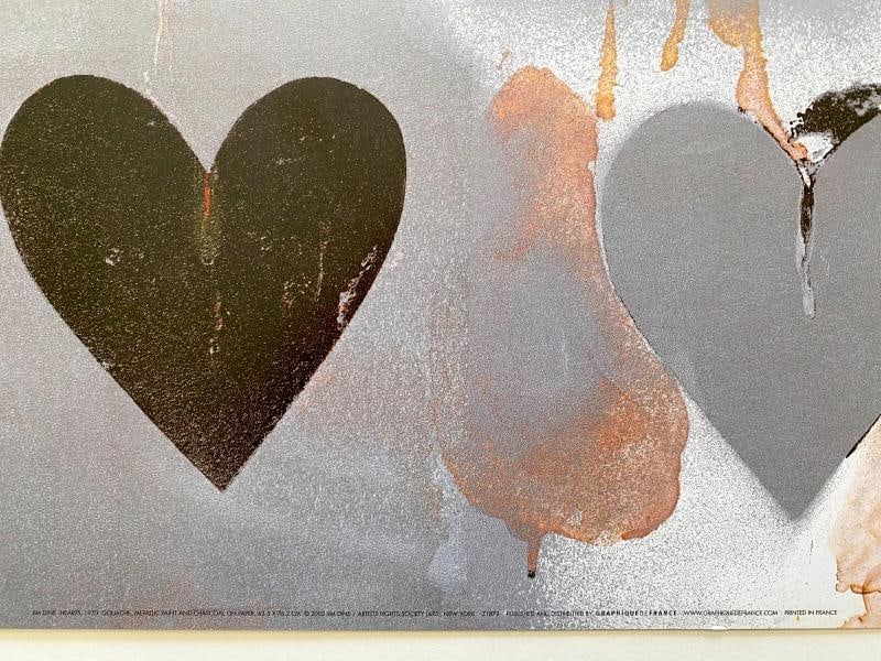 JIM DINE RARE VINTAGE POP ART OFFSET LITHOGRAPH PRINT FRENCH POSTER 1970~(27 5/8" W X 19 3/4" H) - 12