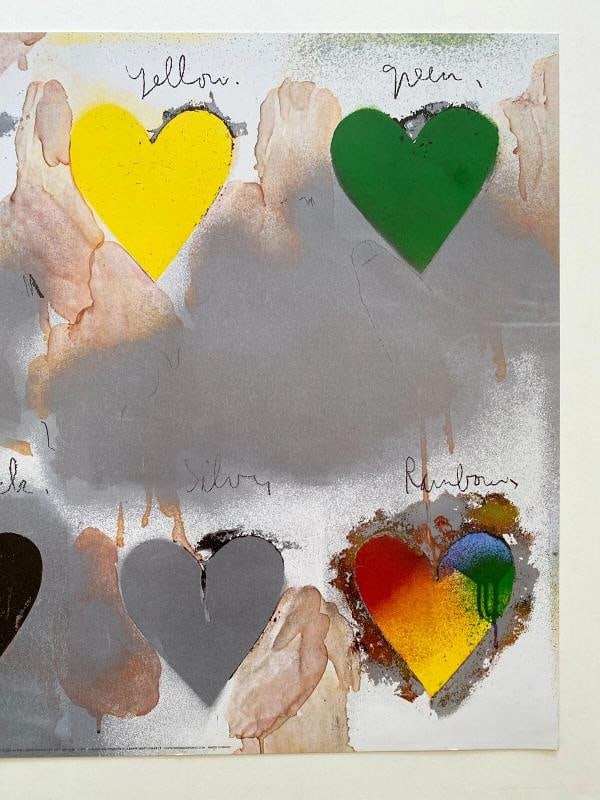 JIM DINE RARE VINTAGE POP ART OFFSET LITHOGRAPH PRINT FRENCH POSTER 1970~(27 5/8" W X 19 3/4" H) - 3