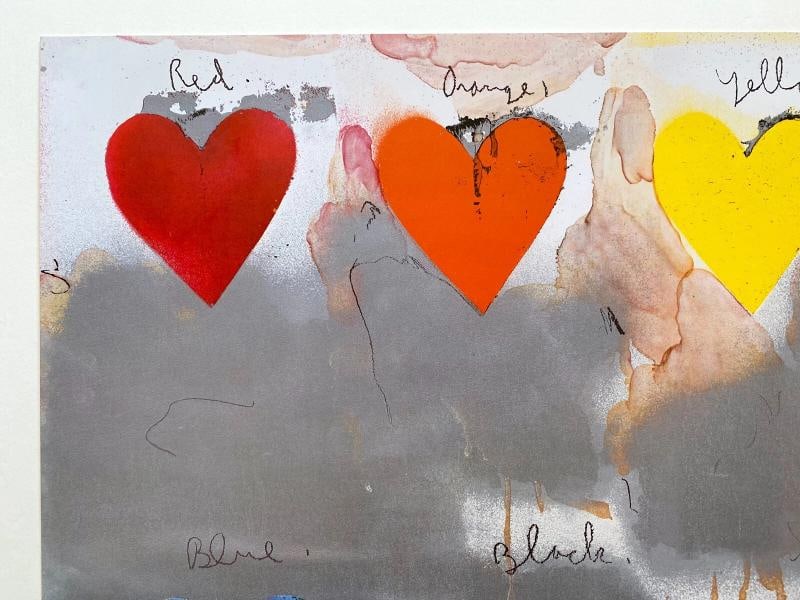 JIM DINE RARE VINTAGE POP ART OFFSET LITHOGRAPH PRINT FRENCH POSTER 1970~(27 5/8" W X 19 3/4" H) - 4