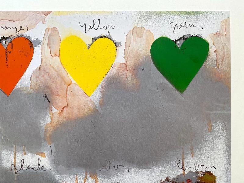 JIM DINE RARE VINTAGE POP ART OFFSET LITHOGRAPH PRINT FRENCH POSTER 1970~(27 5/8" W X 19 3/4" H) - 5