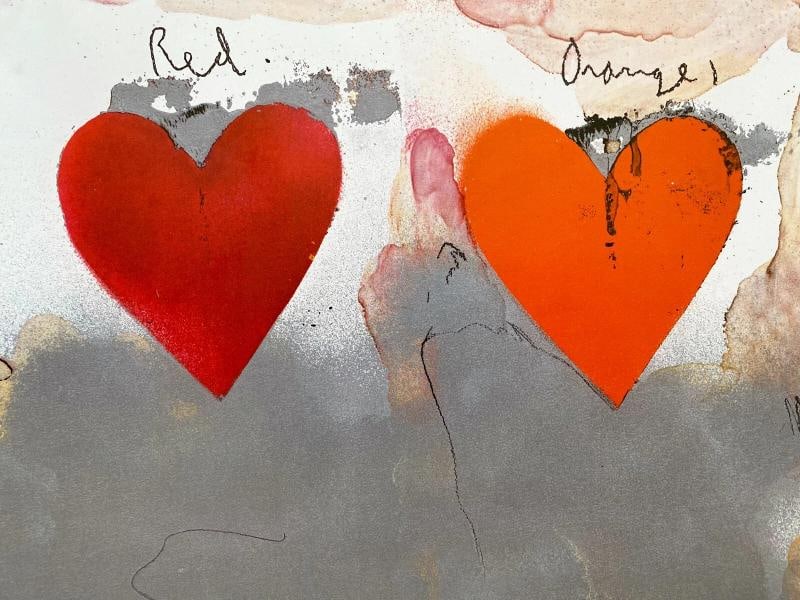 JIM DINE RARE VINTAGE POP ART OFFSET LITHOGRAPH PRINT FRENCH POSTER 1970~(27 5/8" W X 19 3/4" H) - 8